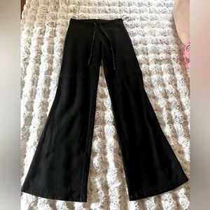 Brand: HARDTAIL FOREVER size Small, in black. Flared sweatpants!